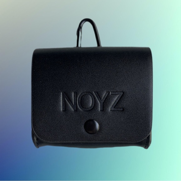 NOYZ Accessories - NOYZ Black Faux Leather Earbud Case NWT